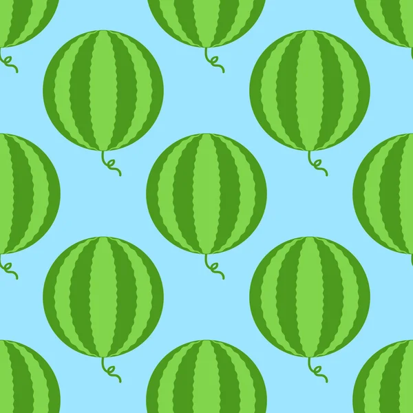 Nahtloses Muster mit Wassermelonen — Stockvektor