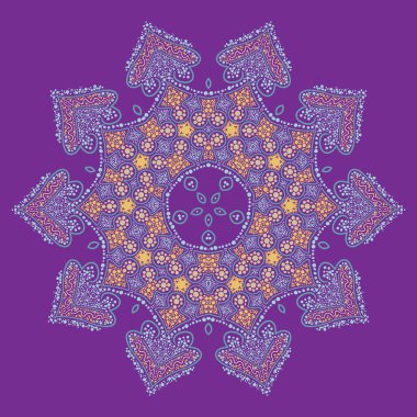 Doodle oryantal mandala