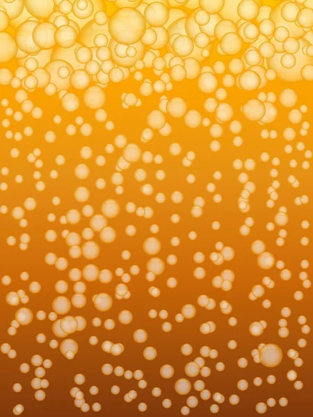 Пивний фон з бульбашками — стоковий вектор