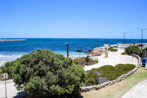 Plaża Bathers Jest Ukrytym Klejnotem Centrum Fremantle Historycznym West End Zdjęcie Stockowe