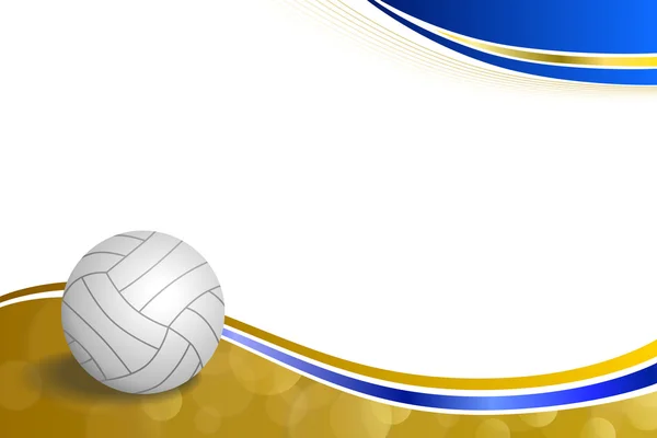 Background abstract sport volleyball blue yellow ball frame