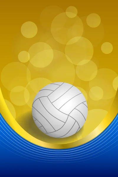 Background abstract sport volleyball blue yellow ball frame ...