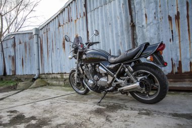 Kawasaki zephyr motosiklet açık havada fotoğrafı