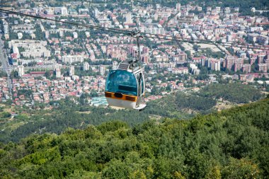 Teleferik Üsküp, Makedonya yukarıda dağda.