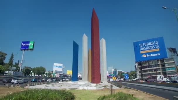 Naucalpan Meksika Eyaleti Okt 2020 Hiperlapse Uydu Kuleleri Nin Manzarası — Stok video