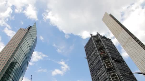 Cidade do México, México-CIRCA Junho de 2014: Conjunto de edifícios timelapse . — Vídeo de Stock