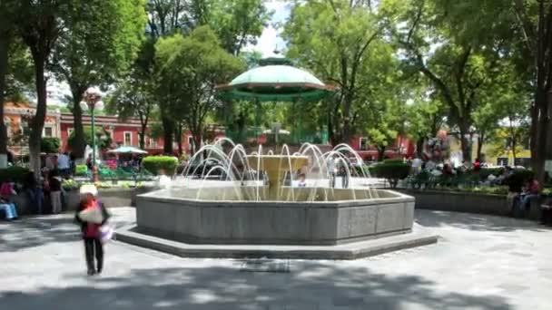 Tlaxcala Mexico August 2014 Time Lapse Dolly In Main Park In Downtown Video By C Rodrigo G Stock Footage 70711385