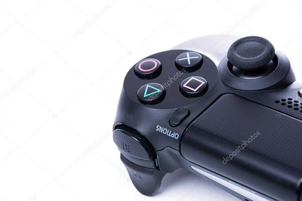 Black modern video game controller