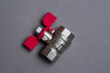 Su vanası Grey Kırmızı saplı