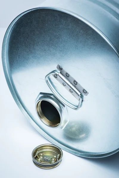 Steel drum for dangerous chemicals — Stock Photo, Image