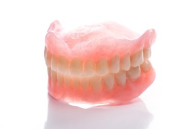 Diş model beyaz arka plan üzerinde