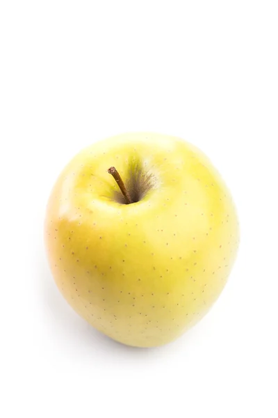 Pomme bio fraîche et verte sur blanc — Photo