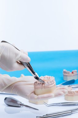 Diş hekimi examinates kalıp