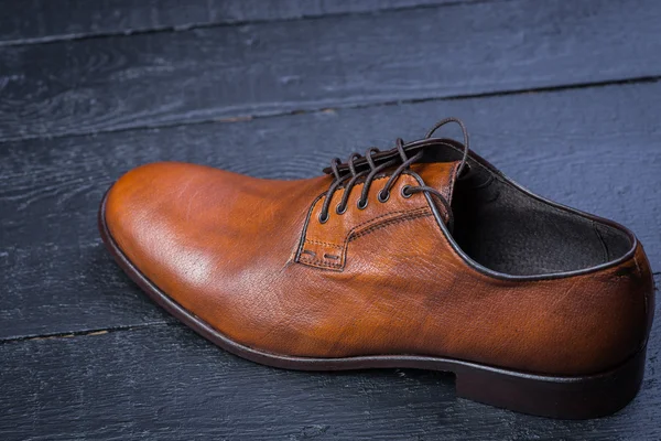 A pair of nice brown leather shoes — Stock Photo, Image