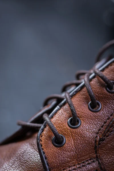 素敵な茶色の革の靴のペア — ストック写真