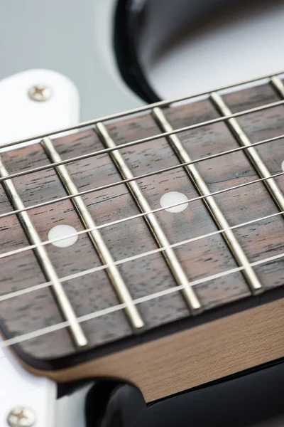 Guitar frets with strings — Stock Photo, Image