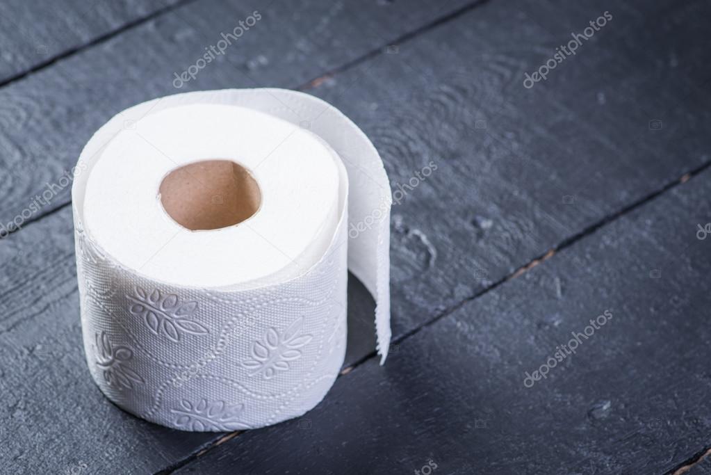 Toilet paper on the table
