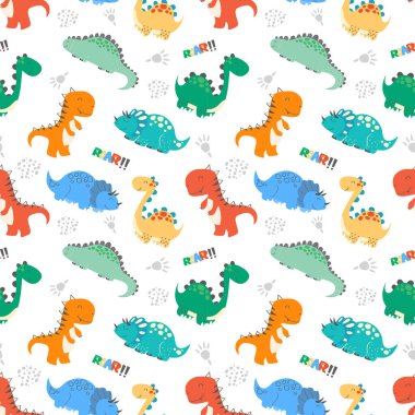 Şirin dinozorlar kavramına sahip çocuk kalıpları