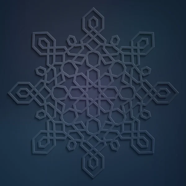 Арабские круги украшены геометрическим орнаментом — стоковый вектор