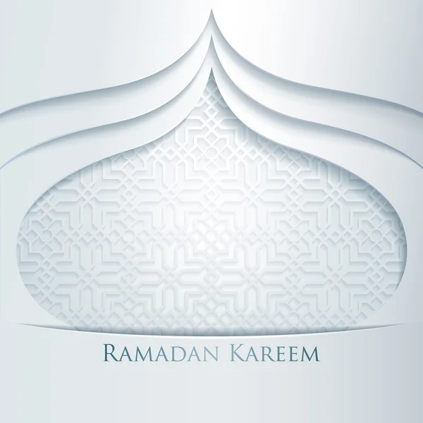 Ramadan Kareem Mesquita Cúpula _ 2 — Vetor de Stock