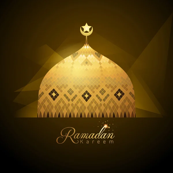 Ramadán Kareem saludo fondo — Archivo Imágenes Vectoriales