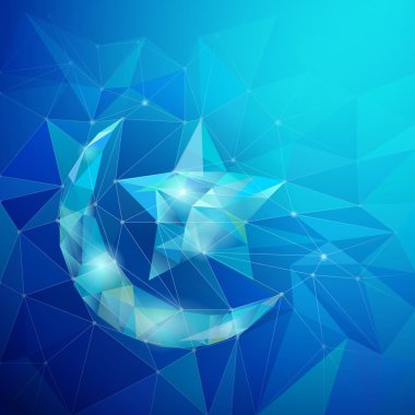 İslami tasarım arka plan geometrik yıldız ve hilal simgesi