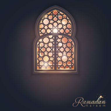 Ramadan Kareem greeting card background islamic design banner