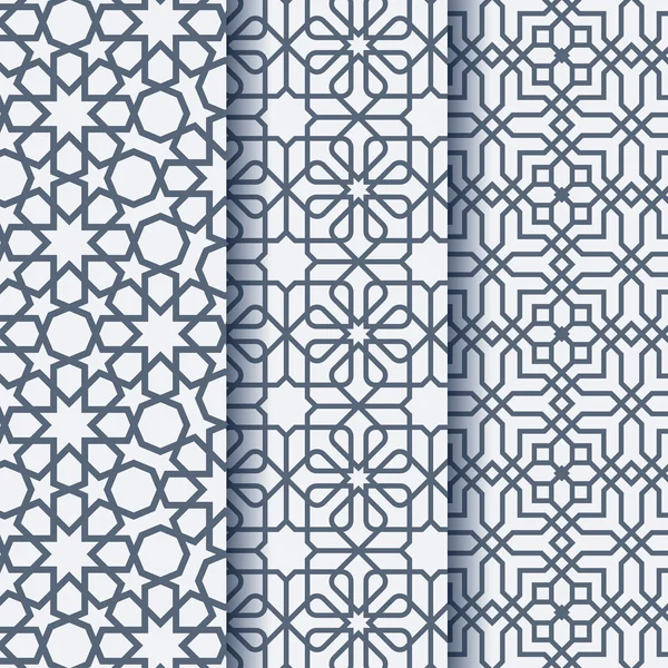 Ornamen Arab pola geometris - Stok Vektor