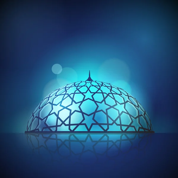 Accueil islamique fond design Aïd Moubarak — Image vectorielle