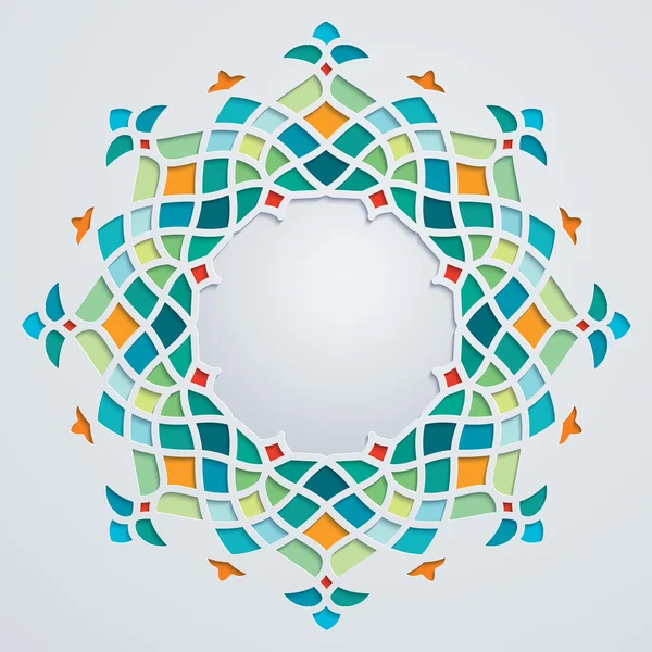 Arabic ornament round pattern — Wektor stockowy
