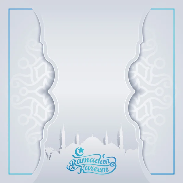 Ramadan islamic vector greeting design — Stock vektor