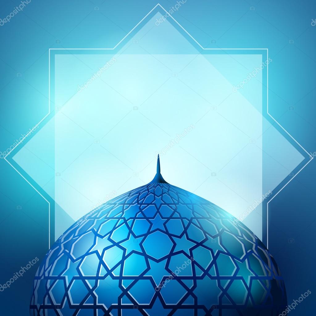 Islamic design for greeting banner  background  Stock 
