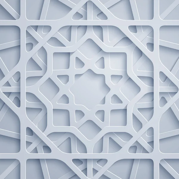 Arabische geometrische ornament patroon — Stockvector