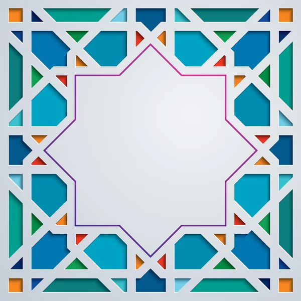 阿拉伯语的几何装饰图案 — 图库矢量图片