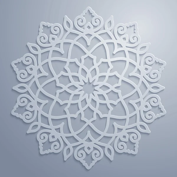 Daire süs geometrik Arapça desen — Stok Vektör