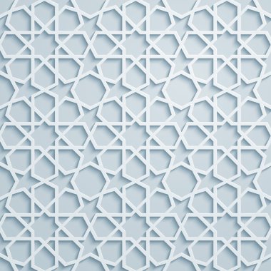 Elegant arabic pattern geometric background
