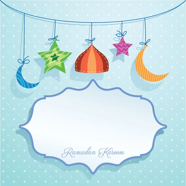 Ramadan Kareem üdvözlés háttér — Stock Vector