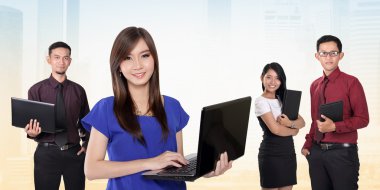 İş adamları ve modern teknoloji