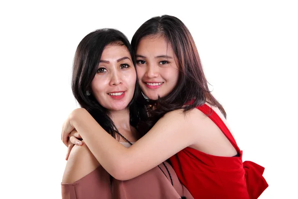 Kärleken mellan mor och dotter isolerade — Stockfoto