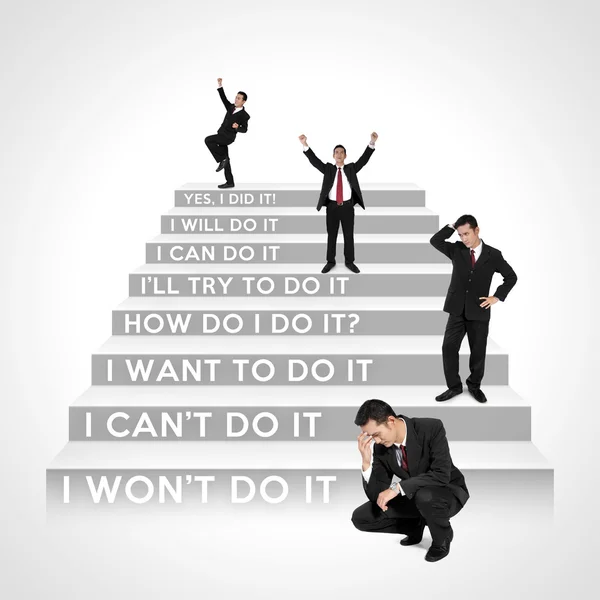 Which business steps are you now? — Stock Photo, Image