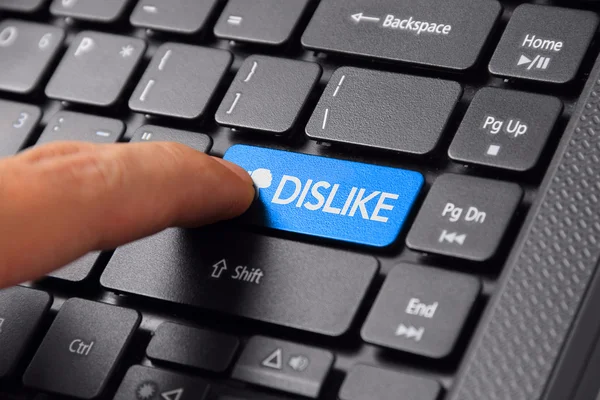 Parmak antipati düğmesini tıklatır