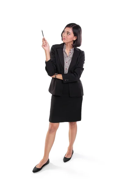 Kvinnlig expert presentation full längd — Stockfoto