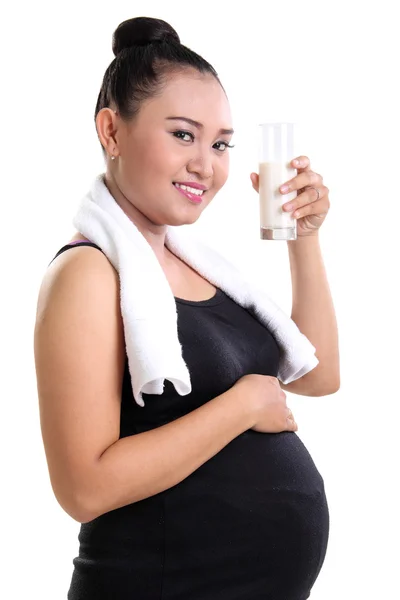 Leite para a saúde da mãe e do bebê — Fotografia de Stock