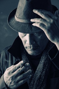 Eski zaman gizli ajan duman Sigara