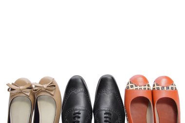 3 pairs of shoes clipart