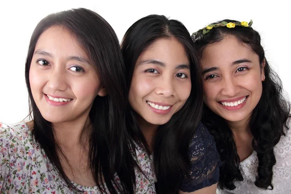 Selfie de 3 chicas alegres Imágenes De Stock Sin Royalties Gratis