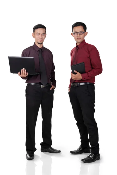 Standing male office workers — Stock Photo, Image