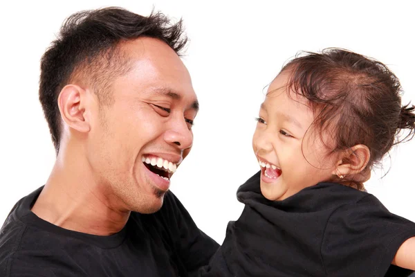 Happy dad and his daughter — Stock Photo, Image