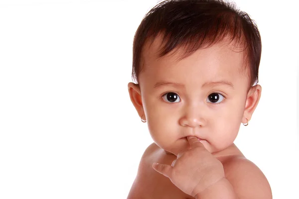 Bambino innocente faccia da vicino — Foto Stock