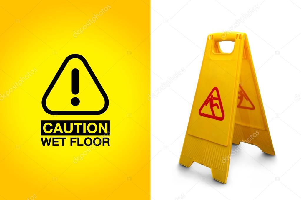 Caution! Wet Floor — Stock Photo © PepscoStudio 91238892